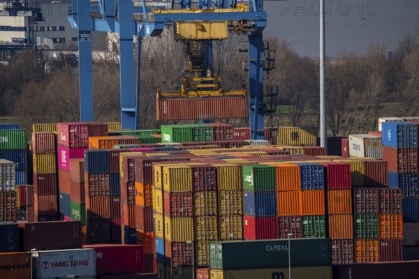 Container Handling Centre, Gateway West Terminal, Logport 2, in Duisburg on the Rhine, North