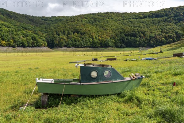 The Edersee, near Waldeck, the third largest reservoir in Germany, currently has only just under