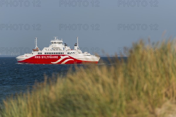 Ferry, ferry boat, tourism, traffic, travel, arrival, Sylt, Romö, Germany, Europe