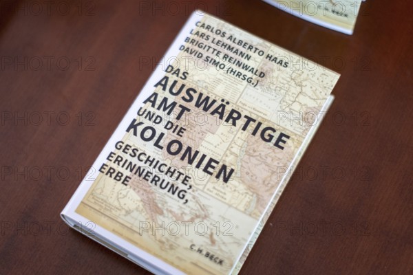 Photographs taken as part of a book presentation on colonial history from the book Das Auswärtige