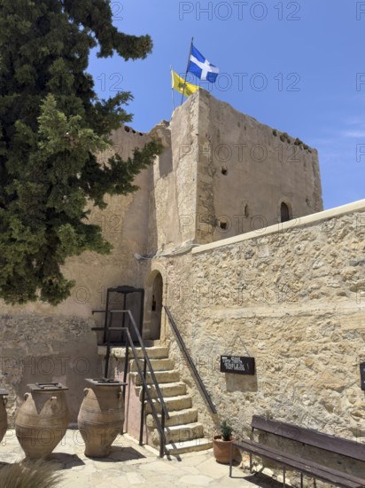 View of the historic monastery defence tower Xopatera tower 19th century tower of Xopatera