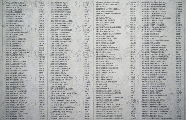 Monumento aos Combatentes do Ultramar, Monument to the veterans, fallen soldiers, from overseas,
