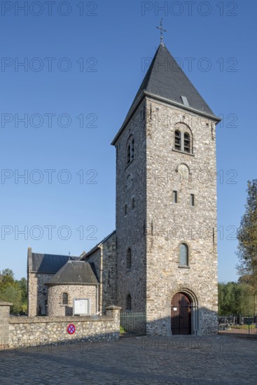 11th century Roman Sint-Pietersbandenkerk, St. Peter in Chains Church in the village Wintershoven