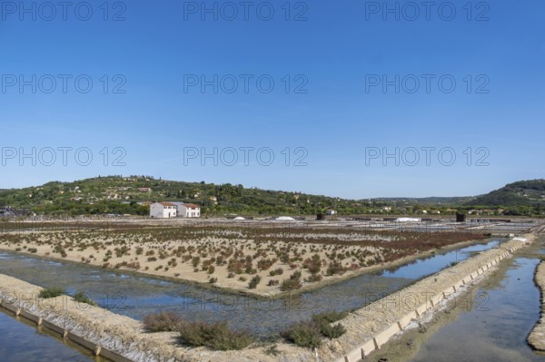 Strunjan Landscape and nature park Park, salt pans with salt pans houses, Strunjan, Slovenia,