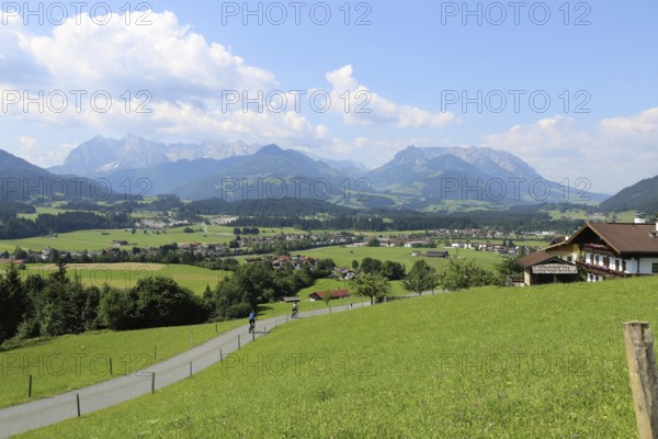 View of Kössen, Tyrol, Austria, Europe