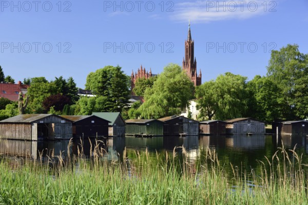 Europe, Germany, Mecklenburg-Western Pomerania, island town Malchow, view to the cultural centre