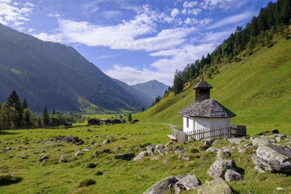 Chapel, Flittneralm. Flittner Alm, Innervals, Vals, Valser Tal, Valser Tal Natura 2000 nature