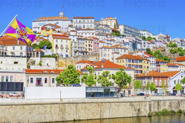 View of Coimbra old town and Mondego River, Coimbra, Coimbra district, Centro Region, Portugal,