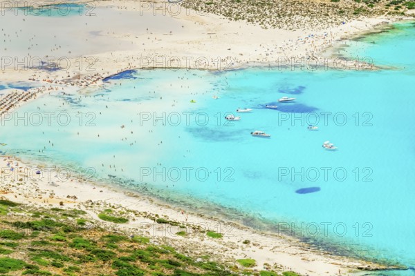 Balos bay, Gramvousa Peninsula, Chania, Crete, Greece, Europe
