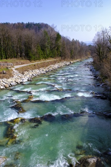 Berchtesgadener Ache near St. Leonhard, Grödig, Salzburger Land, Austria, Europe