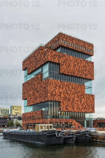 MAS Museum, harbour, architecture, design, city trip, tourism, modern, building, Antwerp, Belgium,