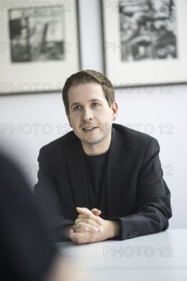Kevin Kuehnert, SPD General Secretary, recorded in Berlin, 20/08/2024 during an interview