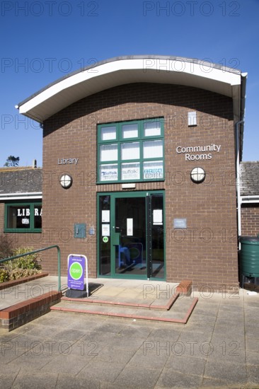 Public library and community rooms, Wickham Market, Suffolk, England, United Kingdom, Europe