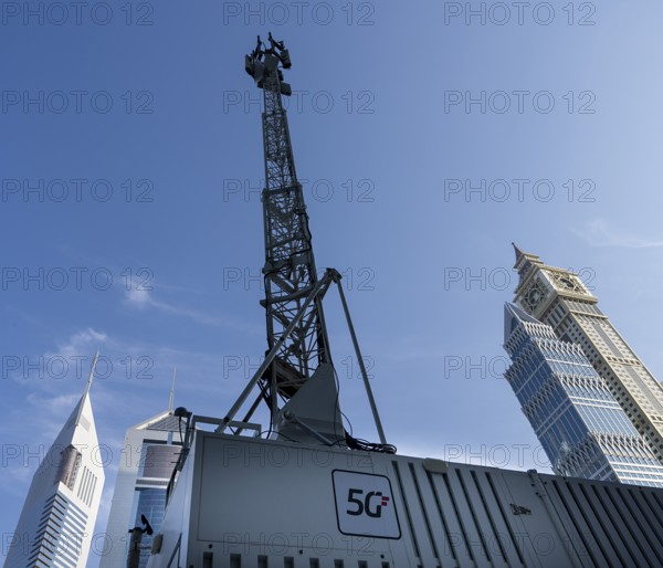 Dubai, Downtown skyscrapers and Sheik Zayed Road, United Arab Emirates, Middle East, Asia