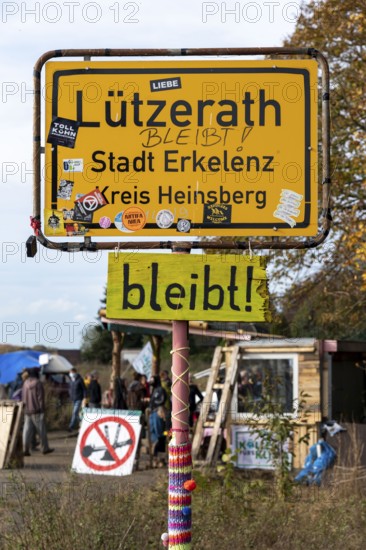 Protest action against the demolition of the village of Lützerath in the Rhenish lignite mining