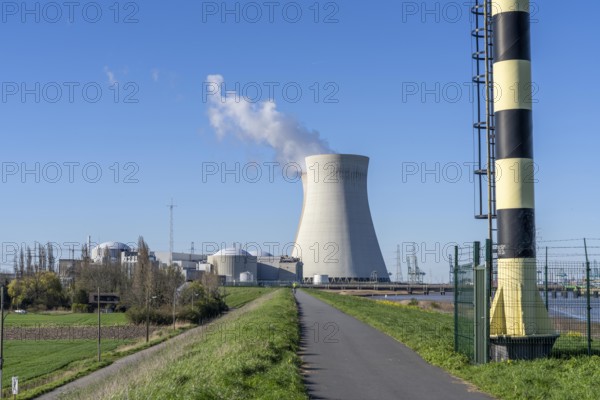 The Doel nuclear power plant on the Scheldt, one of two nuclear power plants in Belgium, consists