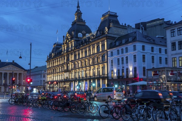 Magasin Du Nord shopping centre, on Kongens Nytorv square, Copenhagen city centre, Denmark, Europe