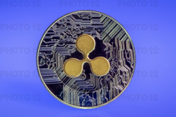 Ripple, XRP, cryptocurrency, symbol coin, optical placeholder for the digital currency, blockchain,