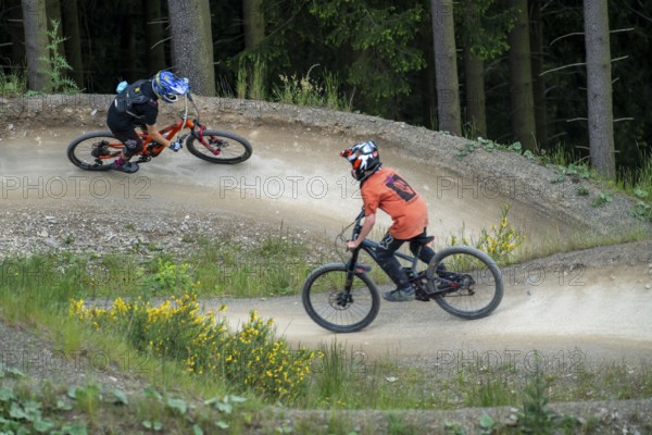 Bikepark Winterberg, on the Kappe mountain, 11 mountain bike downhill trails, in all levels of