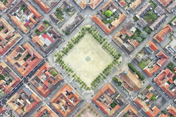 An aerial view image of Neuf Brisach Alsace France