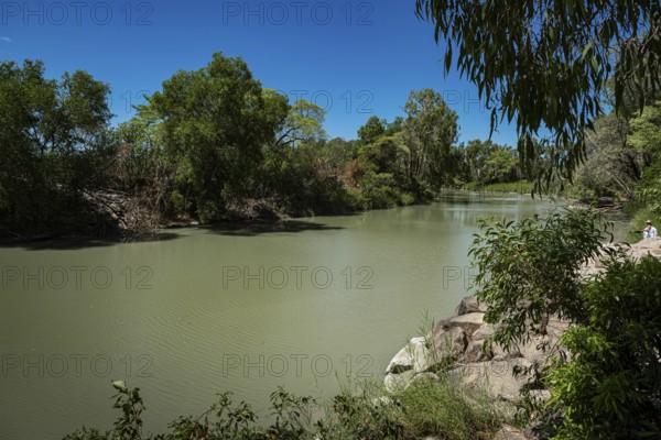 The Cahill Crossing ford through the East Alligator River, Kakadu National Park, Northern