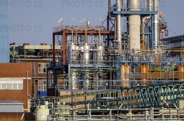 Leverkusen, North Rhine-Westphalia, Germany - Bayer Chempark Leverkusen, plant site on the Rhine,