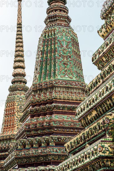 Ornate building at Wat Pho Temple, Buddhism, religion, world religion, art, architecture,