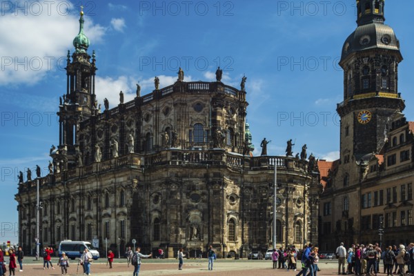 The Catholic Court Church, a baroque cathedral on Theatre Square between the Royal Palace and the