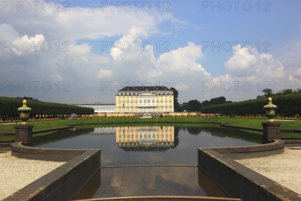 Augustusburg Castle, south side, near Brühl, Rhine-Erft district, North Rhine-Westphalia, Germany,