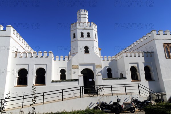 Public library building, Plaza de Santa Maria, Tarifa, Cadiz province, Spain, Europe