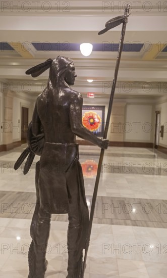 Oklahoma City, Oklahoma, The Oklahoma state capitol building. Inside the building is a smaller