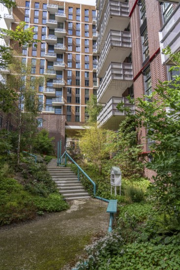 De Groene Kaap residential complex, in the Rotterdam Feijenoord district, on the Maashaven,