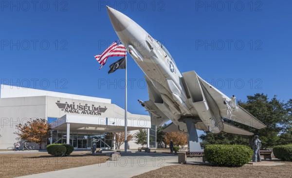 F-14A Tomcat fighter jet in front of the National Museum of Naval Aviation in Pensacola, FLorida,