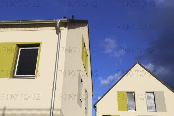 Residential building with modern facade painting Ludwigshafen, Rhineland-Palatinate