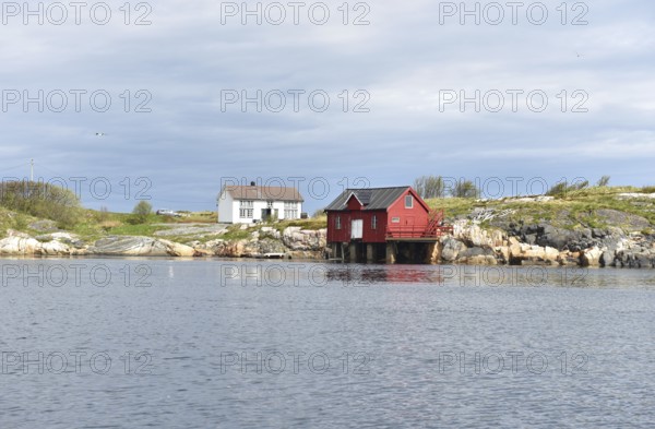 Houses on an archipelago in Norway