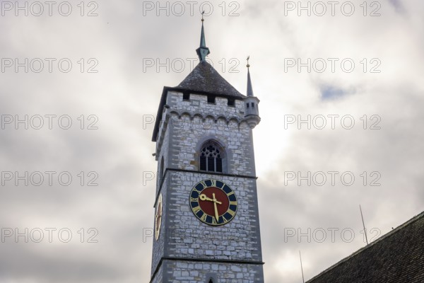 St. Johann Reformed Bell Tower Church in Schaffhausen, Switzerland, Europe