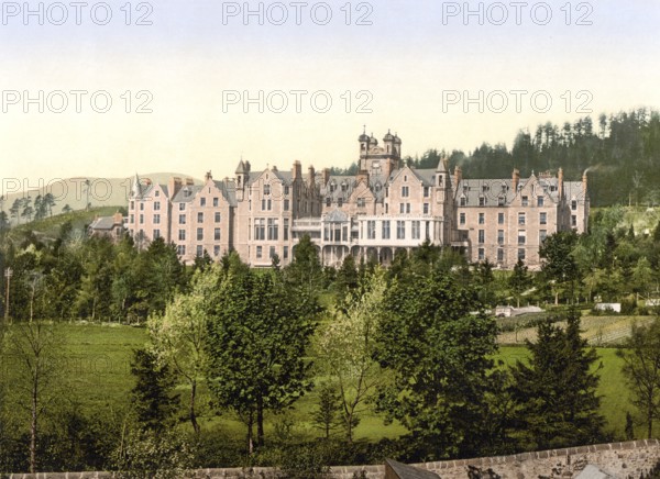 Hydropathic, Creiff, Crieff, Scotland, Historical, digitally restored reproduction from a 19th