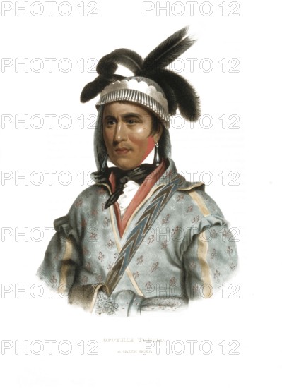 American Indian, Native American, Opothle Yoholo, Chief of the Creek tribe, United States of