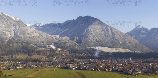 Oberstdorf, behind the Allgäu Alps, Allgaeu, Bavaria, Germany, Europe