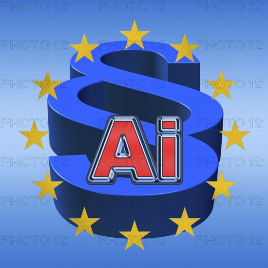 Symbolic image, EU AI regulation, first law worldwide, use of AI, AI, transparency regulation,