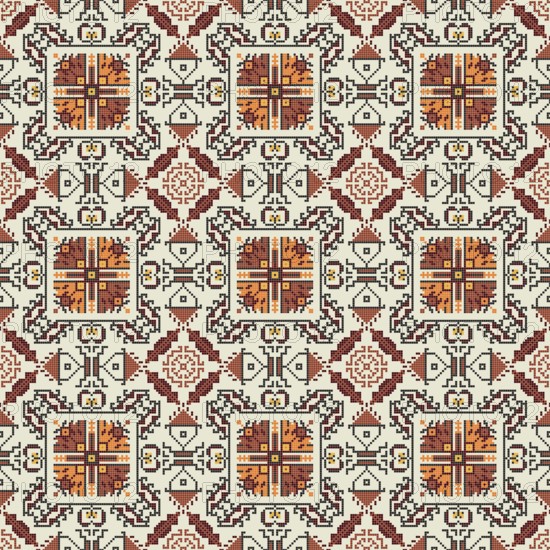 Traditional Bulgarian embroidery vector pattern