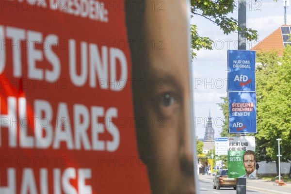The hot phase of the state election campaign in Saxony can be seen in the amount of different