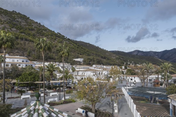 Plaza Virgen de la Peña. Mijas, Province of Malaga, Andalusia, Spain, Europe