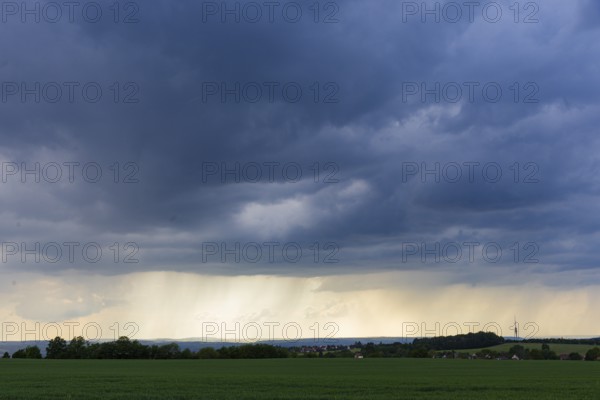 Storm on the Triebenberg near Dresden, Dresden, Saxony, Germany, Europe