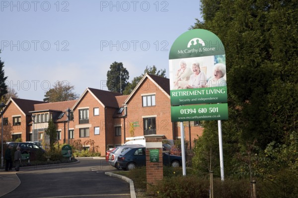 Retirement Living housing development by McCarthy and Stone, Clarkson Court, Woodbridge, Suffolk