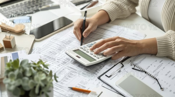 Financial planning for income investment, mortgages and retirement, AI generated