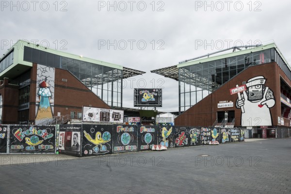 Football stadium, Millerntor Stadium, FC St. Pauli, St. Pauli, Hamburg, Germany, Europe
