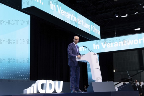 Berlin, Germany, 6 May 2024: Friedrich Merz, Chairman of the Christian Democratic Union of Germany