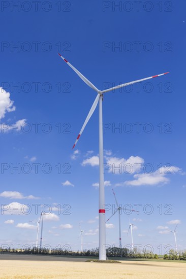 Hochheim wind farm, Wangenheim, Thuringia, Germany, Europe