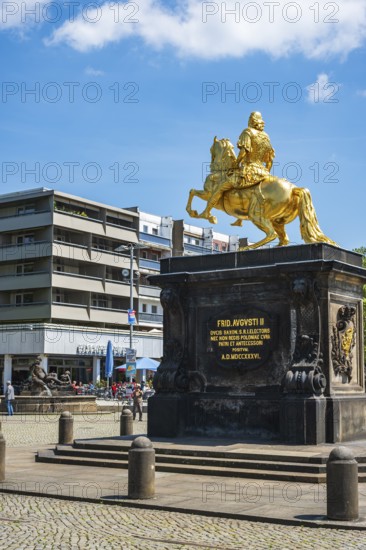 Golden Horseman, equestrian statue of the Saxon Elector and King of Poland, Augustus the Strong at